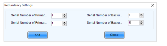 Redundancy Settings