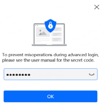 Screen topology login