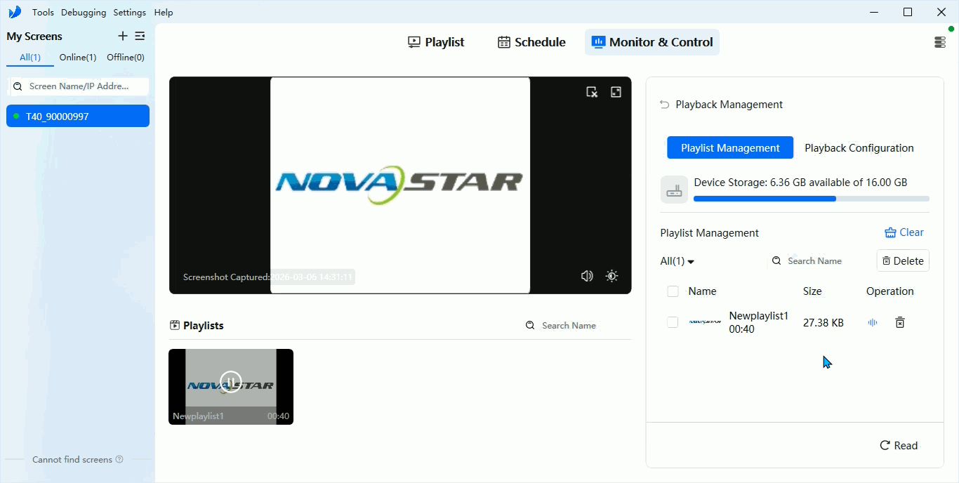 Playback Management